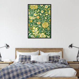 Antiguo Arte Floral Verde Cherwell de William Morr
