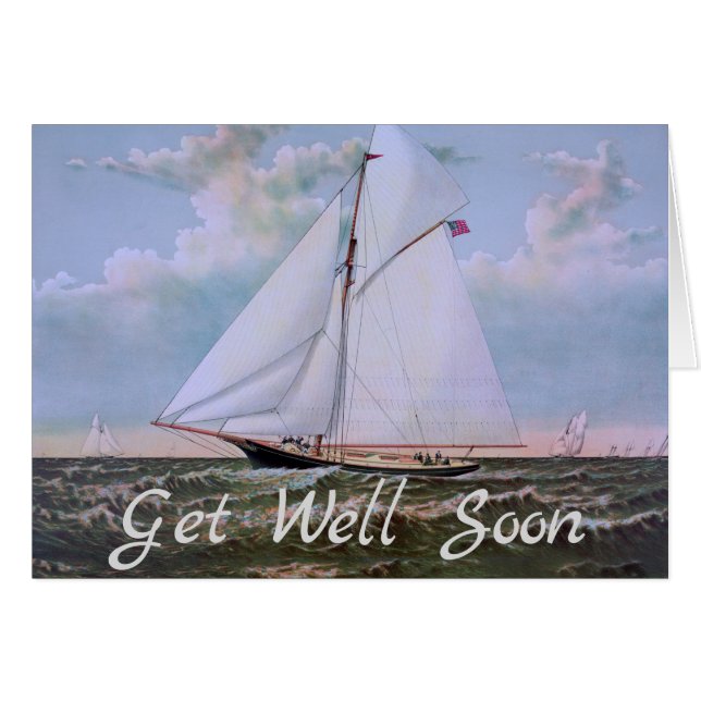 Antiguo barco de vela esquisto barco de vela Océan (Anverso (Horizontal))