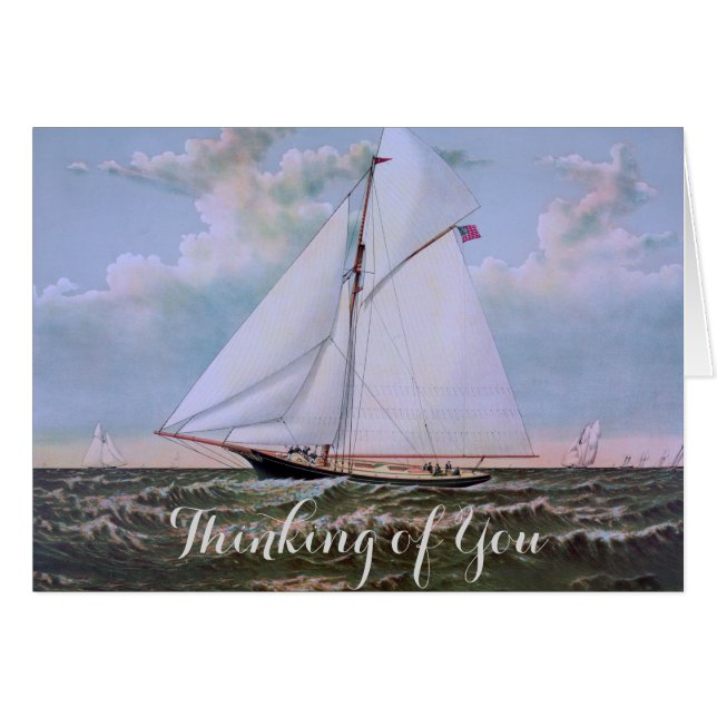 Antiguo barco de vela esquisto barco de vela Océan (Anverso (Horizontal))