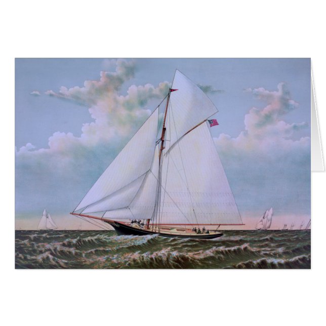 Antiguo barco de vela esquisto barco de vela Océan (Anverso (Horizontal))