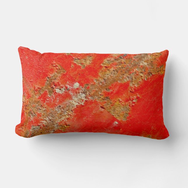 Antiguo coche rojo personalizado, almohada metaliz (Anverso)