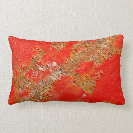 Antiguo coche rojo personalizado, almohada metaliz