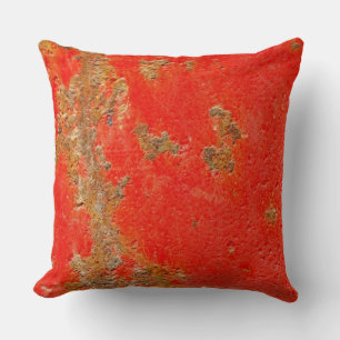 Antiguo coche rojo personalizado, almohada metaliz