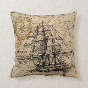 Antiguo Cojín decorativo de acentos decorativos e