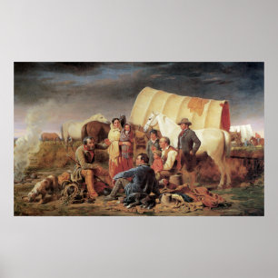 Antiguo consejo del Poster de Prensa de Arte Prair