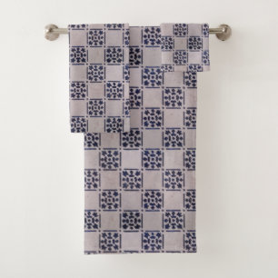 Antiguo Delft Tile Blue: Patrón de arte holandés c