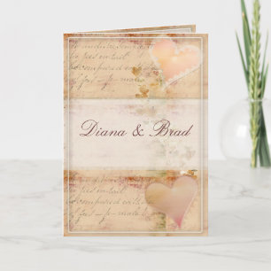 Antiguo diseño de bodas vintage