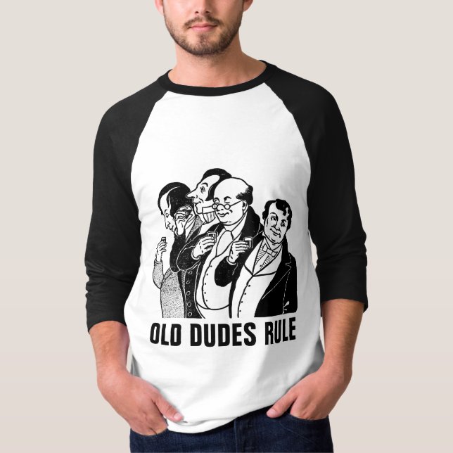 ANTIGUO DUDES RULE, graciosas camisetas para hombr (Anverso)