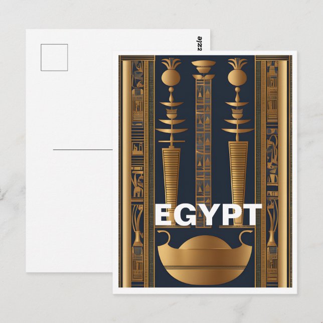 Antiguo Egipto postal (Anverso / Reverso)