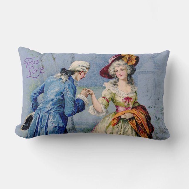 Antiguo francés verdadero amor almohada (Anverso)