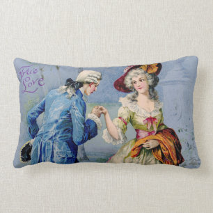 Antiguo francés verdadero amor almohada
