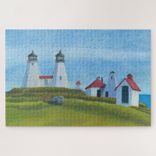 Antiguo Gurnet Lighthouses 1014pc Puzzle (Horizontal)