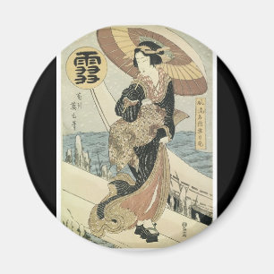 Antiguo imán de arte japonés
