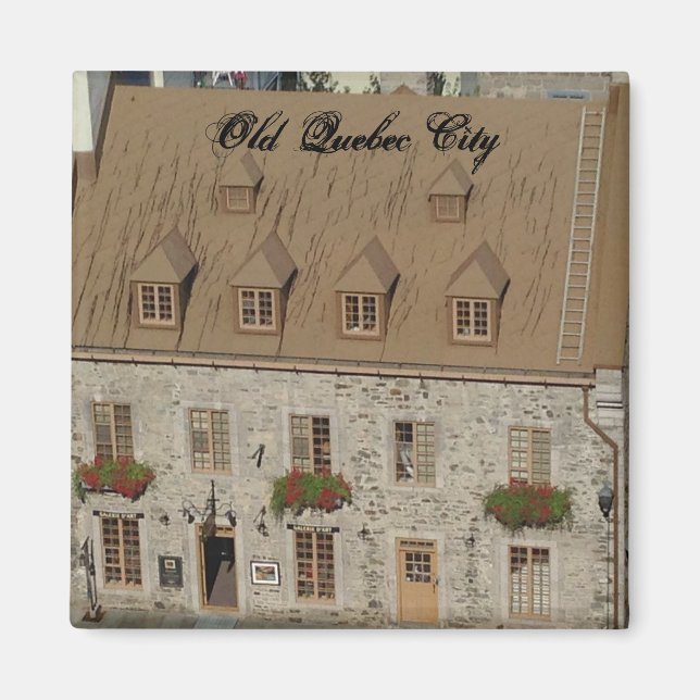 Antiguo imán de la ciudad de Quebec (Frente)