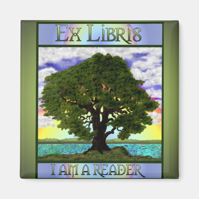 Antiguo imán de roble (Frente)