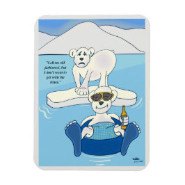 Antiguo imán fotográfico de moda