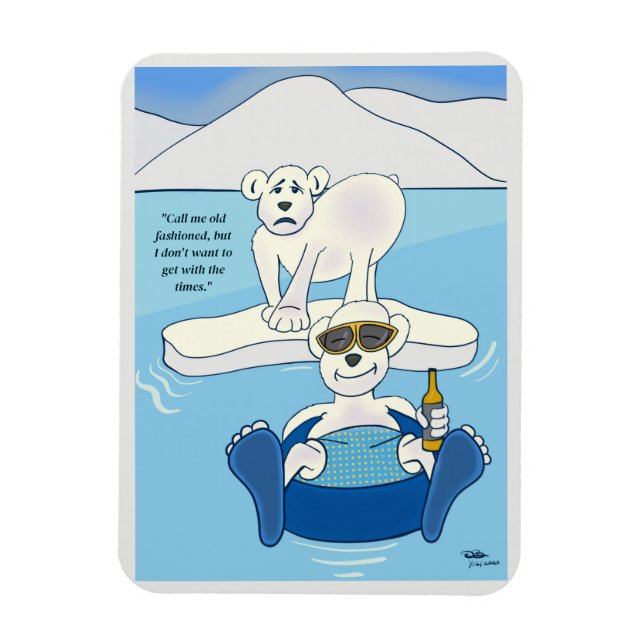 Antiguo imán fotográfico de moda (Vertical)