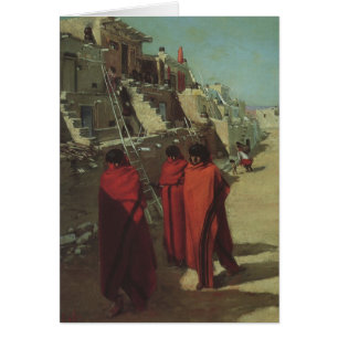 Antiguo Indígena Americano, Hopi Pueblo por Louis 