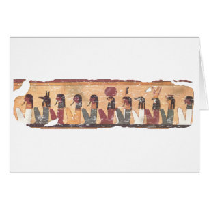 Antiguo libro egipcio del juicio muerto