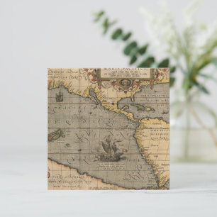 Antiguo mapa inspirado (14) Etiqueta de equipaje