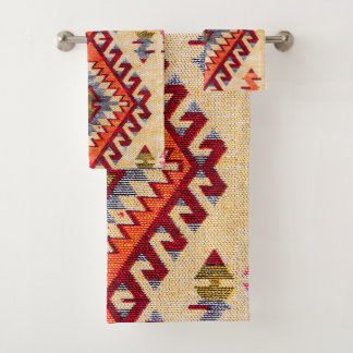 Antiguo Oriental Vintage Rojo Beige Kilim Turco