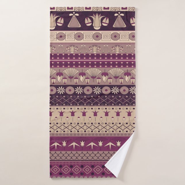 Antiguo patrón tribal homónimo egipcio sin fisuras (Toalla de baño)