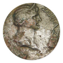 Antiguo Pegatina de Monedas Romanas