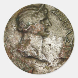 Antiguo Pegatina de Monedas Romanas