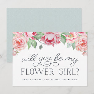 Antiguo Peony Serás Mi Tarjeta De Chica De Flor