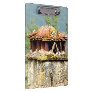 Antiguo Portapapeles de Chimenea Francesa