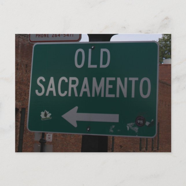 Antiguo postal de Sacramento (Anverso)