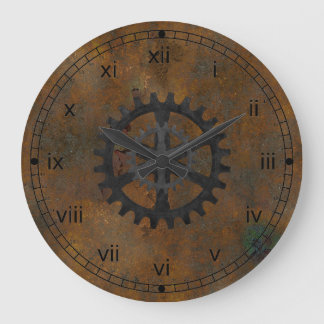 Antiguo reloj de pared de aspecto rayado