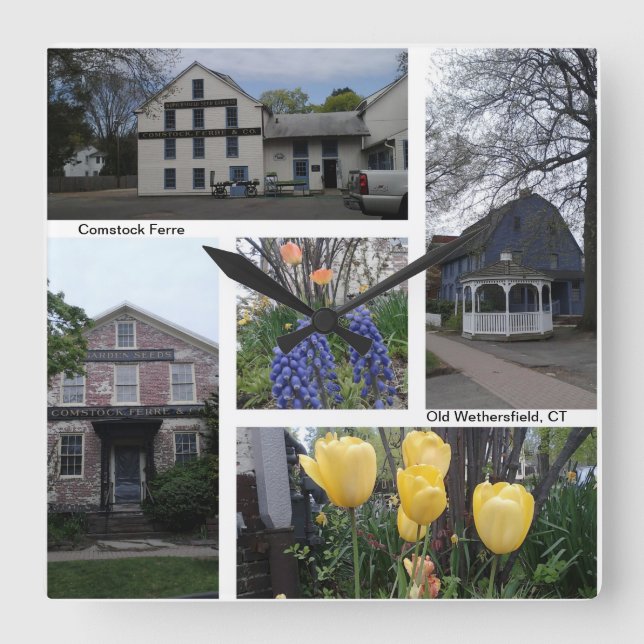 Antiguo reloj de pared de ferretería de Wethersfie (Anverso)