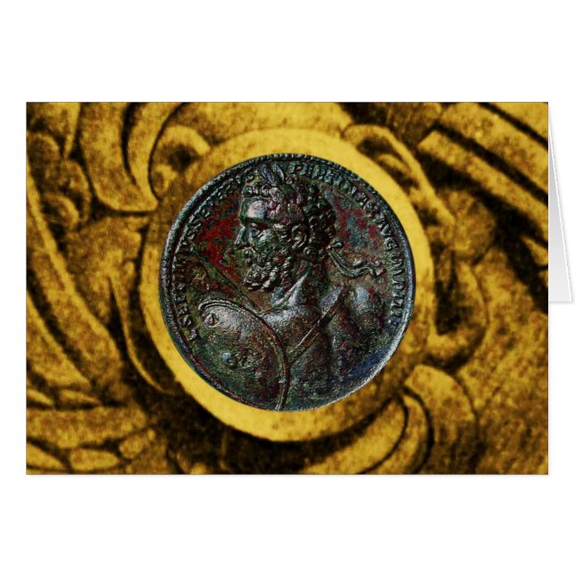ANTIGUO ROMAN BRONZE MEDALLION CON GRIFFINES DE OR (Anverso (Horizontal))