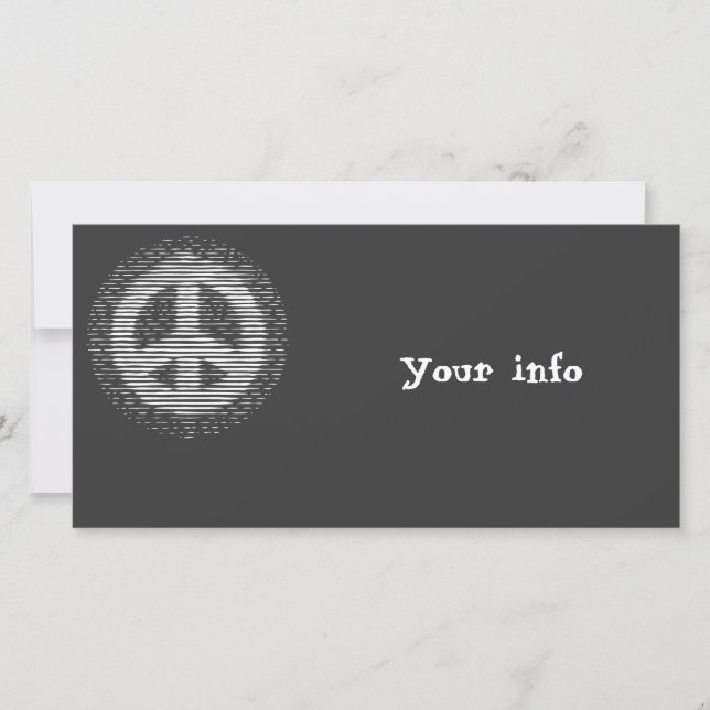 Antiguo Woodcut Peace (Anverso)