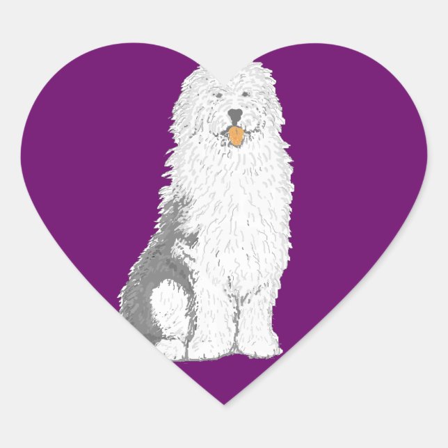 Antiguos pegatinas de pastores ingleses de varias  (Anverso)