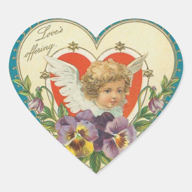 Antiguos Pegatinas de San Valentín (Anverso)