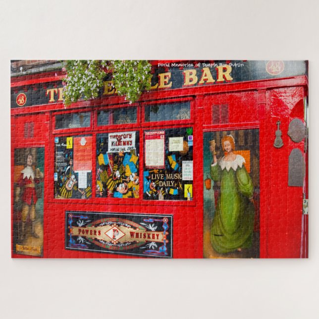 Antiguos Pubs de Dublín. Rompecabezas de Irlanda (Horizontal)