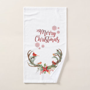 Antílope de acuarela Reno Cardenal Navidad 