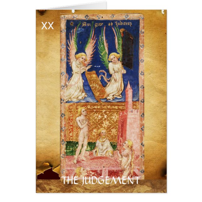 ANTIQUE RENAISSANCE TAROTS 20 / LA SENTENCIA (Frente)