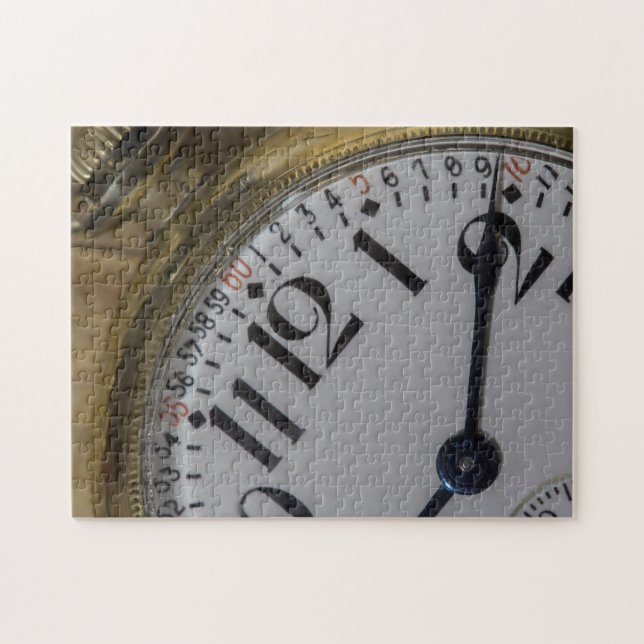 Antique Vintage Gold Pocket Watch Puzzle (Horizontal)