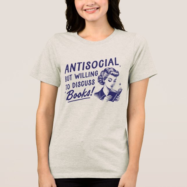 Antisocial pero dispuesto a discutir camisetas de  (Anverso)