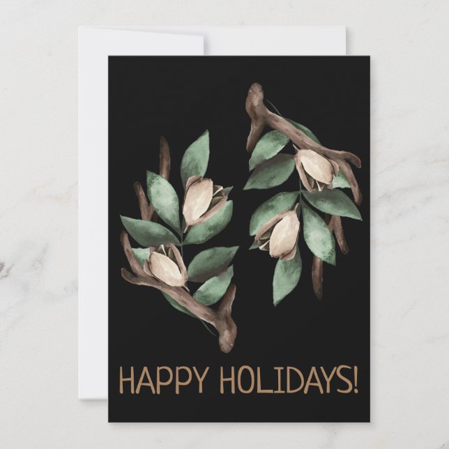 Antler con postal de rama verde (Anverso)