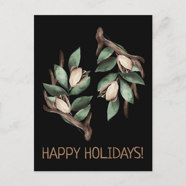 Antler con postal de rama verde (Anverso)