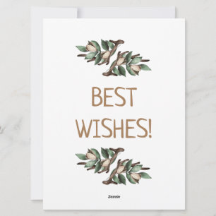 Antler con postal de rama verde