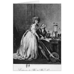 Antoine Laurent Lavoisier y su esposa