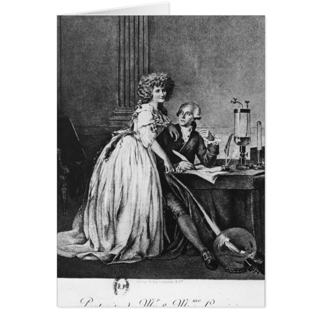 Antoine Laurent Lavoisier y su esposa (Frente)