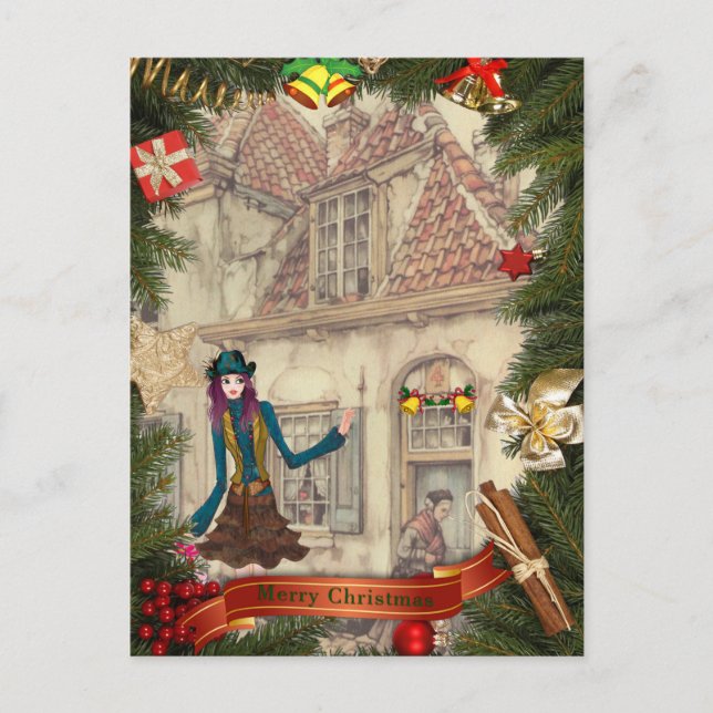 Anton Pieck Navidades invitan a postales de vacaci (Anverso)