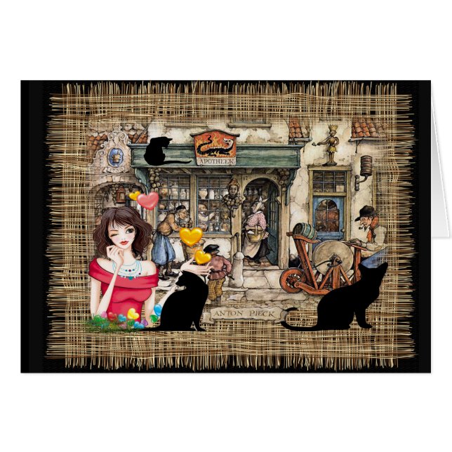 Anton Pieck - Tienda de productos químicos (Anverso (Horizontal))