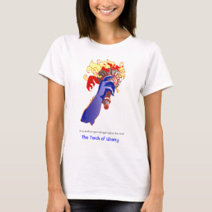 Antorcha de la libertad/de la camiseta
